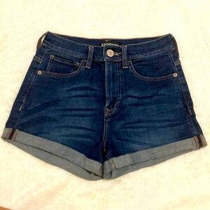 High waist denim shorts